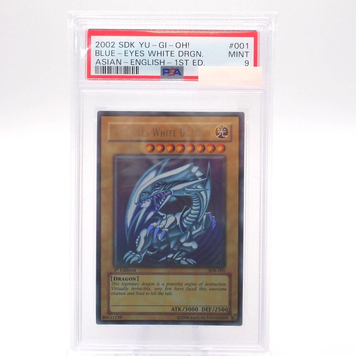 YuGiOh PSA9 Blue Eyes White Dragon SDK-001 Ultra 1st Edition YuGiOh PSA9 Blue Eyes White Dragon SDK-001 Ultra 1st Edition