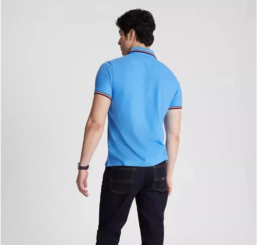 Tommy Hilfiger Para Hombre Secado Rápido Absorción Protección UV Rayas Inclinación Polo - Imagen 82 de 122