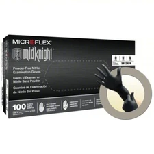 ANSELL MICROFLEX® disposable nitrile MidKnight® MK-296-L Large 100 New