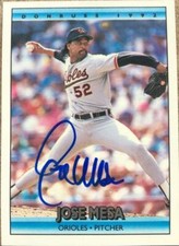 Jose Mesa Autographed 1992 Donruss #773