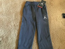 Nike Jordan Boys Jogging Sweat Pants Size 2T 752747-176 Grey with White Stripe