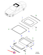 JAGUAR XF X260 Schiebedach Luftabweiser T4N7731 NEU ORIGINAL