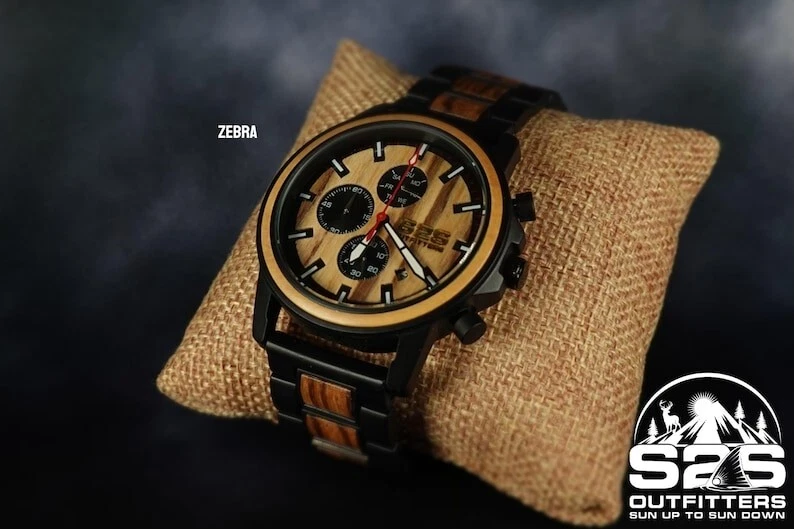 Men’s Wood Watch | Handcrafted Wooden Watch | Sustainable Luxury Gift - Image 4 of 4
