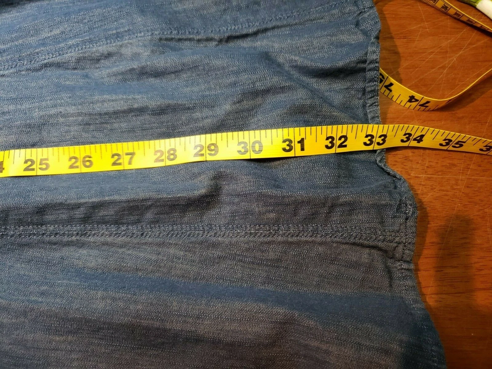 Abito ALYX blu scuro manica ad aletta leggero aderente e svasato denim elasticizzato taglia 9