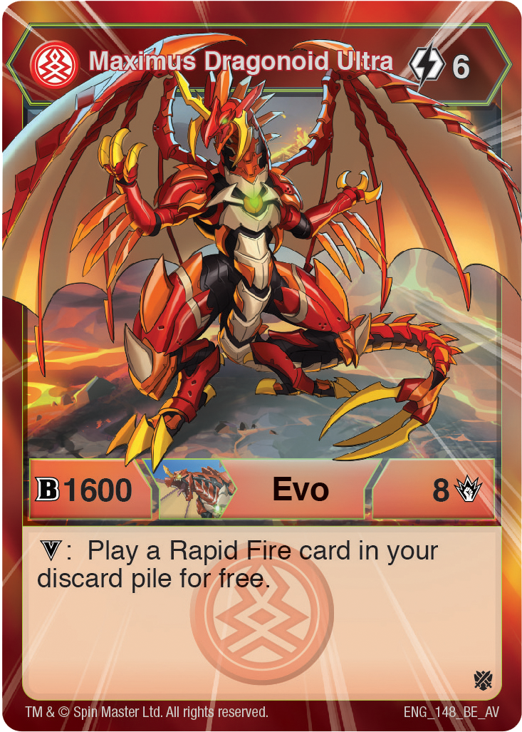 Bakugan Pro Armored Elite Maximus Dragonoid Ultra ENG_ 148_BE_AV with 60  cards - Main Image