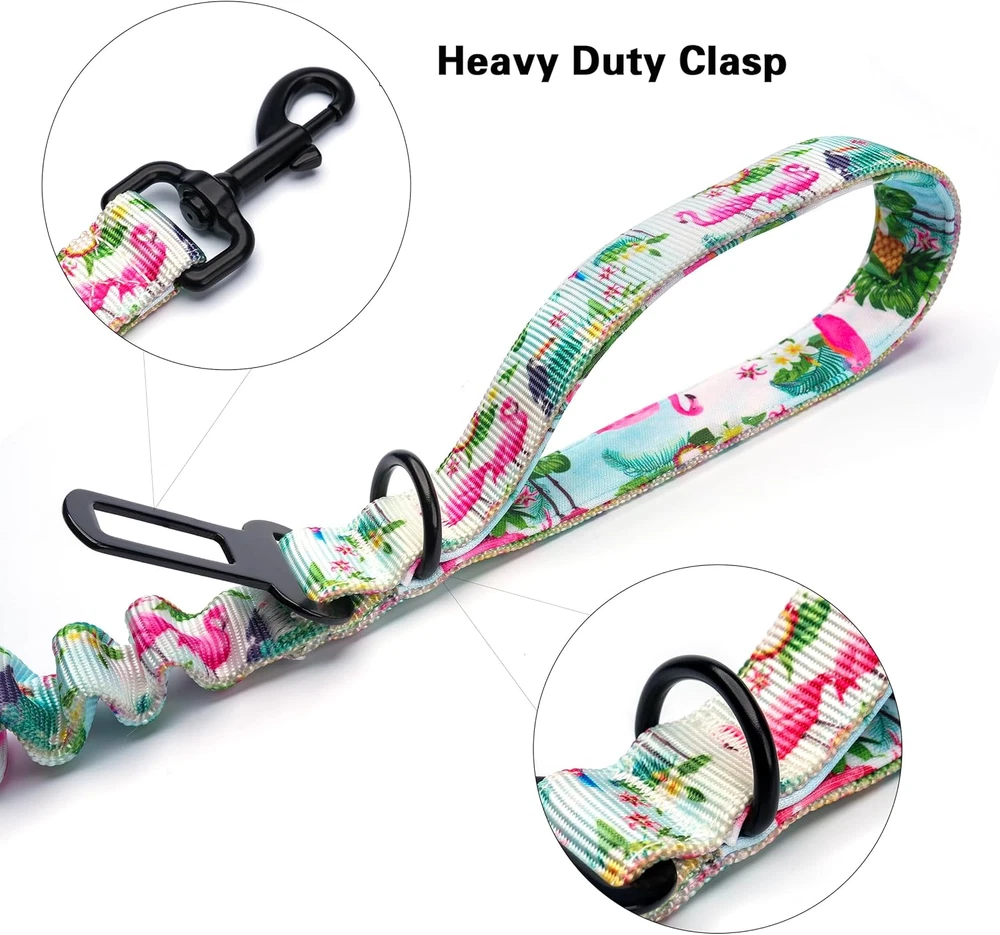 Dog Harness Collar 5Ft Leash Poop Bag Holder Set, Reflective Adjustable No-Pull Dog Harness Collar 5Ft Leash Poop Bag Holder Set, Reflective Adjustable No-Pull