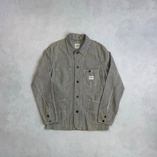 LEE WORKWEAR PINSTRIPE LOCO JACKET CHORE COAT - ADULT SIZE SMALL OVERSHIRT - Picture 2 of 9