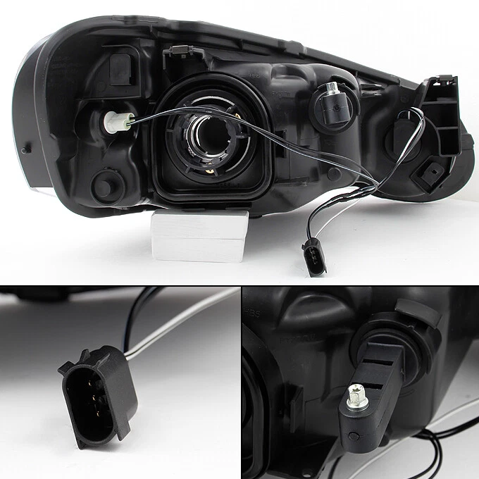 Par de faros de repuesto cromados para encubrir Chrysler Sebring y sedán Fit 04-06 Foto 2 de 4