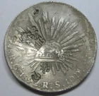 1892 Mexico 8 Reales — photo from another recent sale