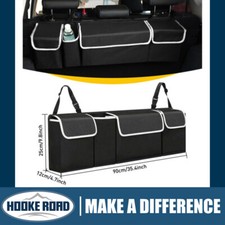 BACK SEAT ORGANIZER INTERIOR ACCESSORIES CAR TRUNK STORAGE BAG OXFORD W/ 4POCKET