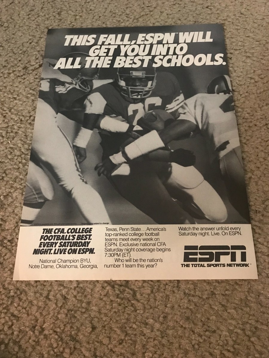 Espn Ncaaf All American Team 1985 ESPN FOOTBALL COLLEGE Poster - Main Image