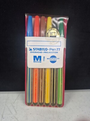 Stabilo - Pen 77 Overhead Projection Colored Marker Colors Medium Vintage