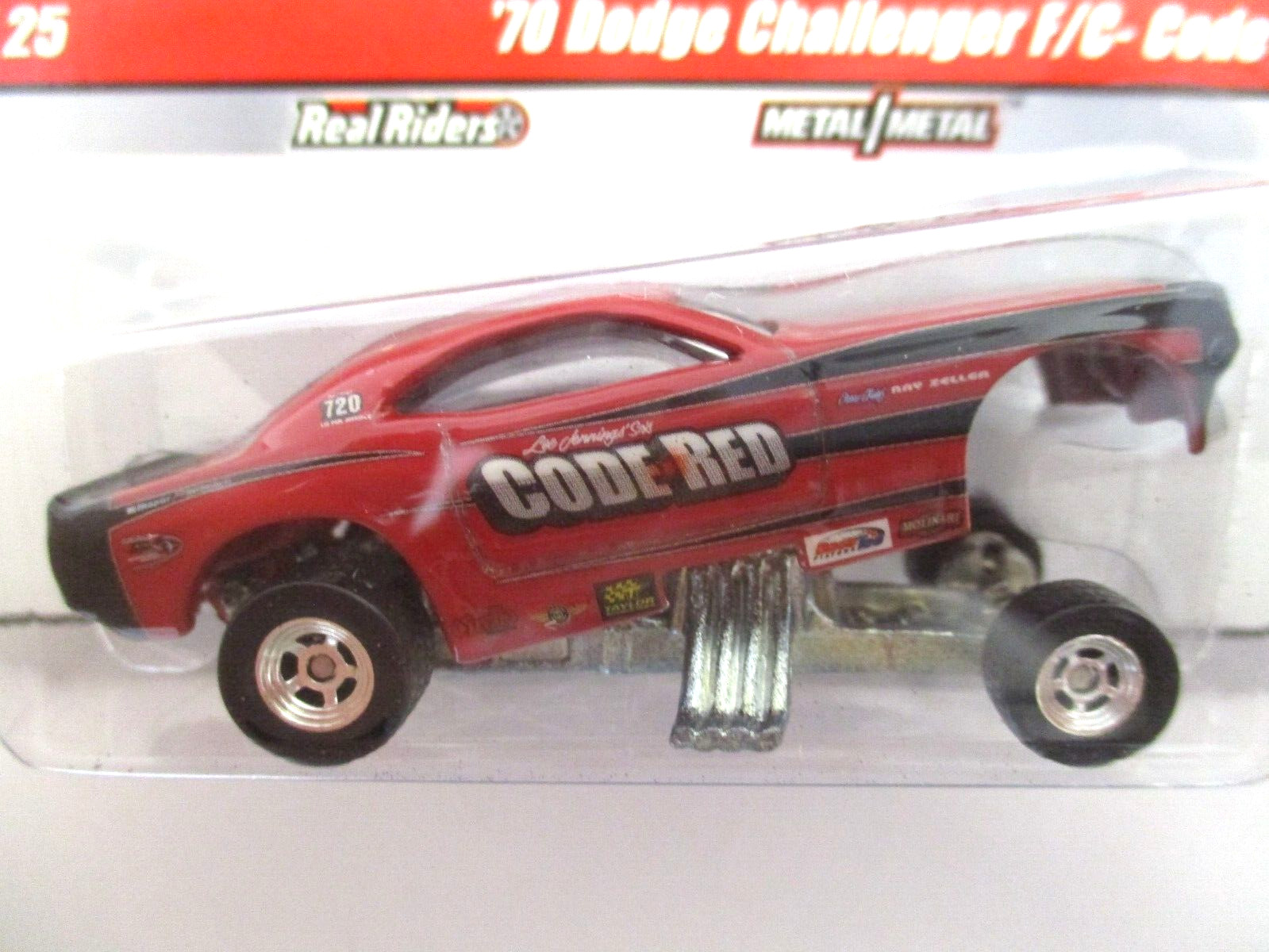 HOT WHEELS DRAG STRIP DEMONS CODE RED 1970 DODGE CHALLENGER FUNNY CAR