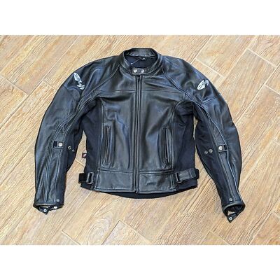 Joe Rocket Sonic Men's BLK Leather/Mesh Motorcycle Riding Jacket