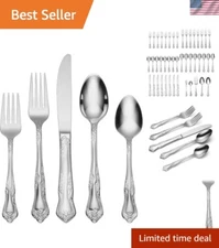 Azalea 45-Piece Flatware Set, Service for 8