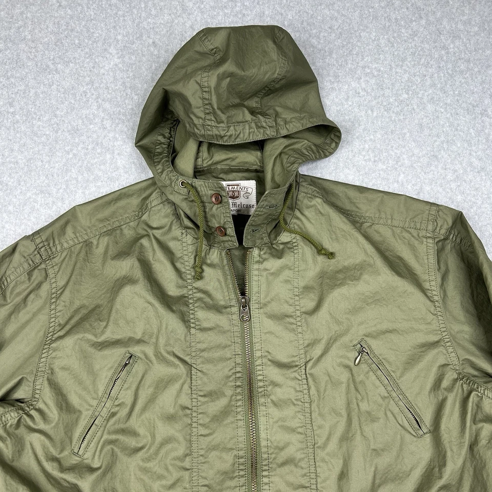 Chaqueta Vetements Para Hombre Mediana Verde Melrose Cremallera Completa Parka Con Capucha Hecha en Japón Foto 2 de 4