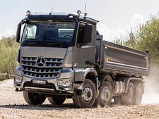 Cars 2014 mercedes benz arocs 4145 slt semi Desk Mat Stitched