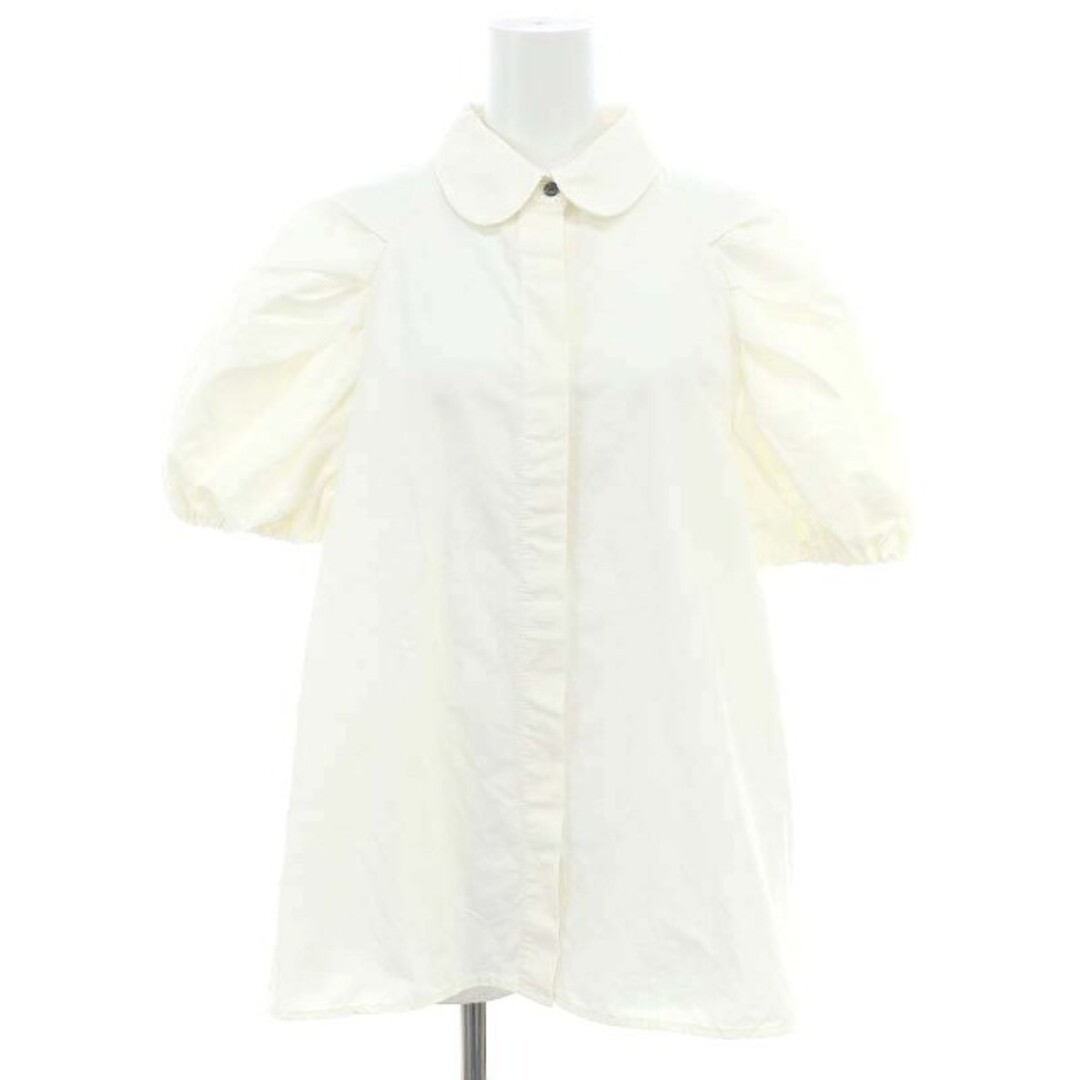 Machat 22SS tuck sleeve puff blouse short F white off Used Machat 22SS tuck sleeve puff blouse short F white off Used