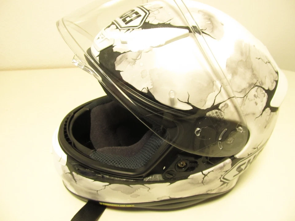 SHOEI NXR Ruts Helm Farbe Weiß mit Grafik, Grösse S (55/56) - Bild 3 von 4