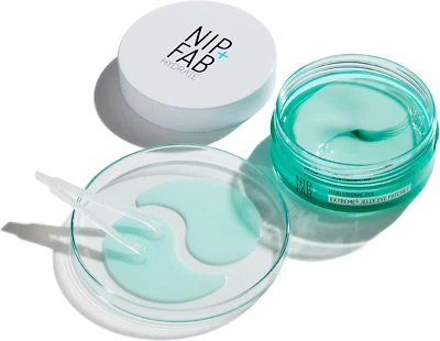 NIP+FAB Nip + Fab Jelly Eye Patches for under Eye, Plumping and Rehydrating, Remove Sign