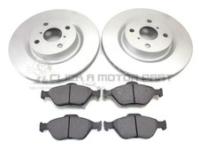 Set 2 dischi e pastiglie freno anteriori nuovi per Toyota Yaris Mk3 1.5 ibrido 2014-2021
