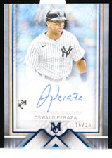 2023 Topps Museum Collection Oswald Peraza Auto RC Sapphire #16/20 Yankees