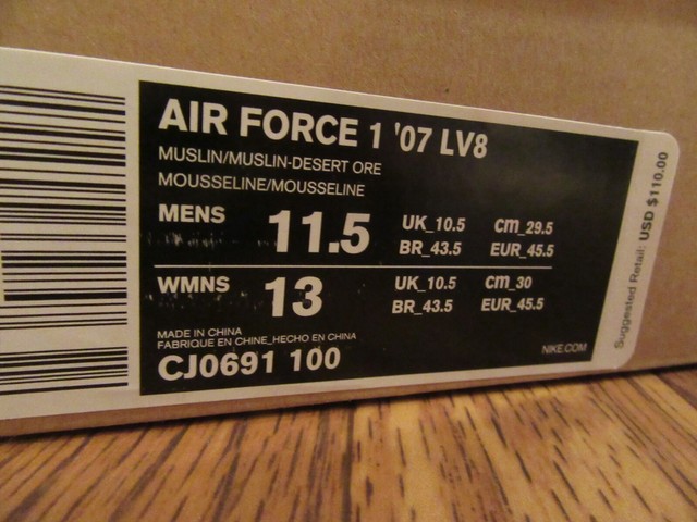 Nike X Procell Air Force 1 Low NYC Canvas Limited Release Cj0691-100 Size 11 for sale online | eBay