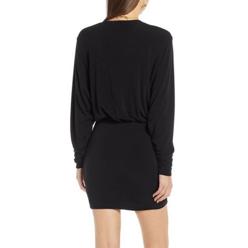 Something Navy Ruched Sides Mini 