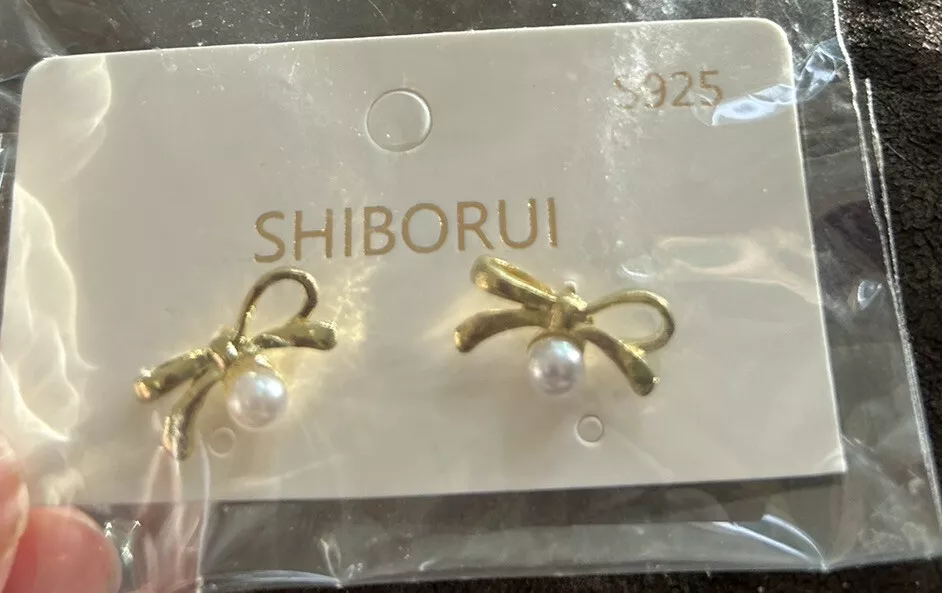 Shiborui S925 Bow Earrings