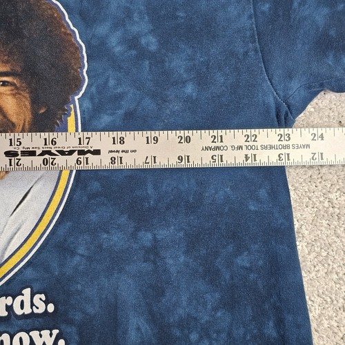 Official Bob Ross Ever Make Mistakes Parody T-Shirt Blue Tie Dye Funny Comical - Picture 5 of 7