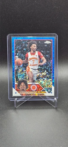 2023 Topps Chrome McDonald's All American Basketball Blue Mini-Diamond Refractor Stephon Castle #4