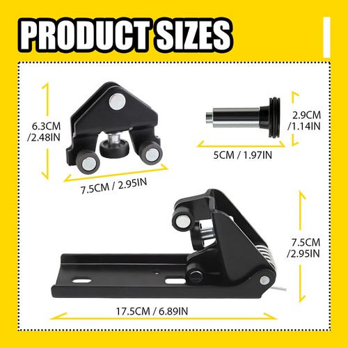 3PCS For Vauxhall Vivaro Door Roller Set Left Side 93451715 Mk2 X82 2014 - 2019 - Picture 4 of 20