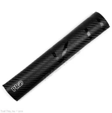 Shimano PRO MTB Bike Chainstay Protector 235mm Black / Carbon Fiber Texture