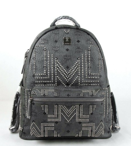 mcm backpack black medium
