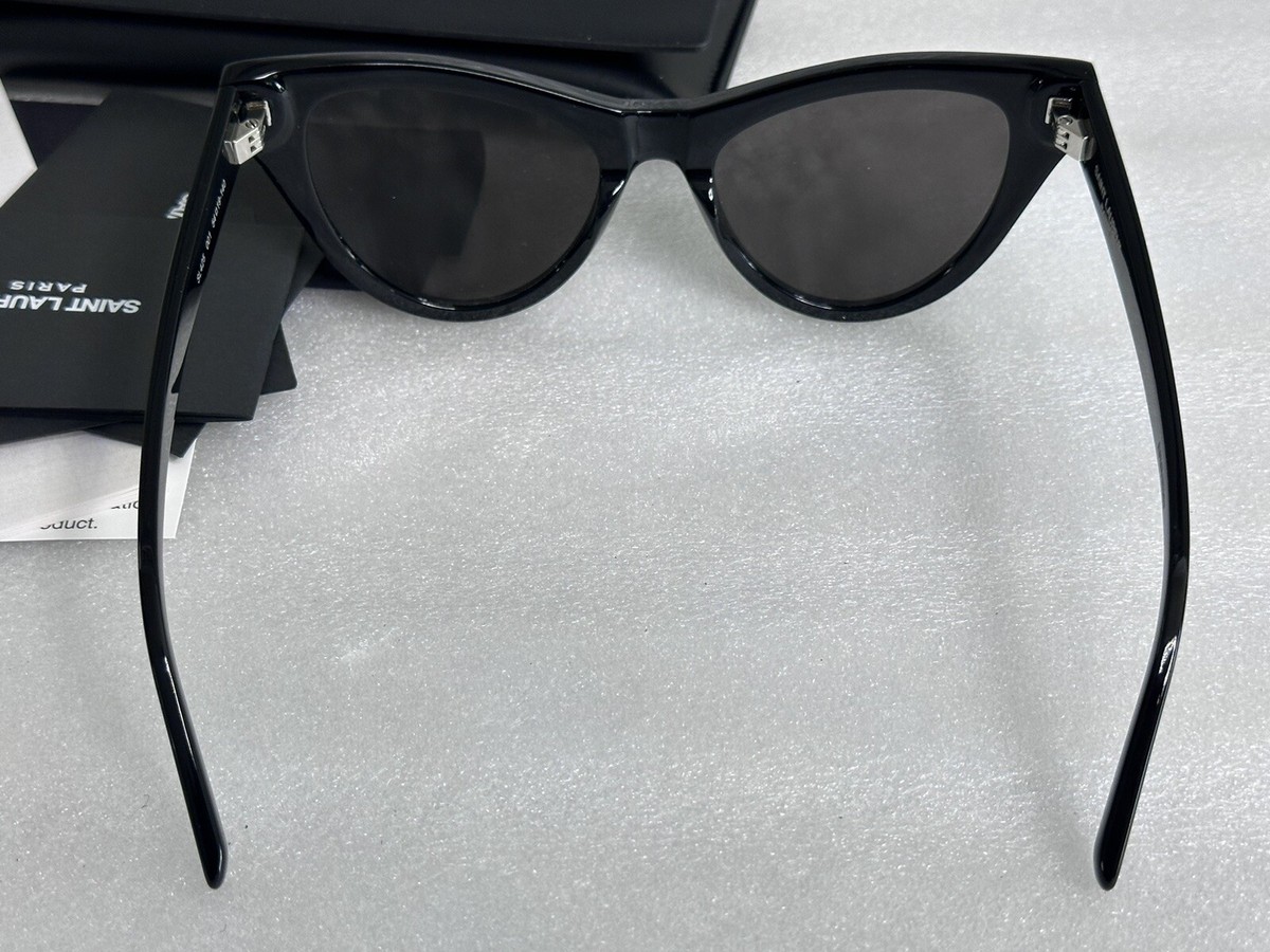 New SAINT LAURENT SL 425 001 Sunglasses Black 54-19-140 Gray 
