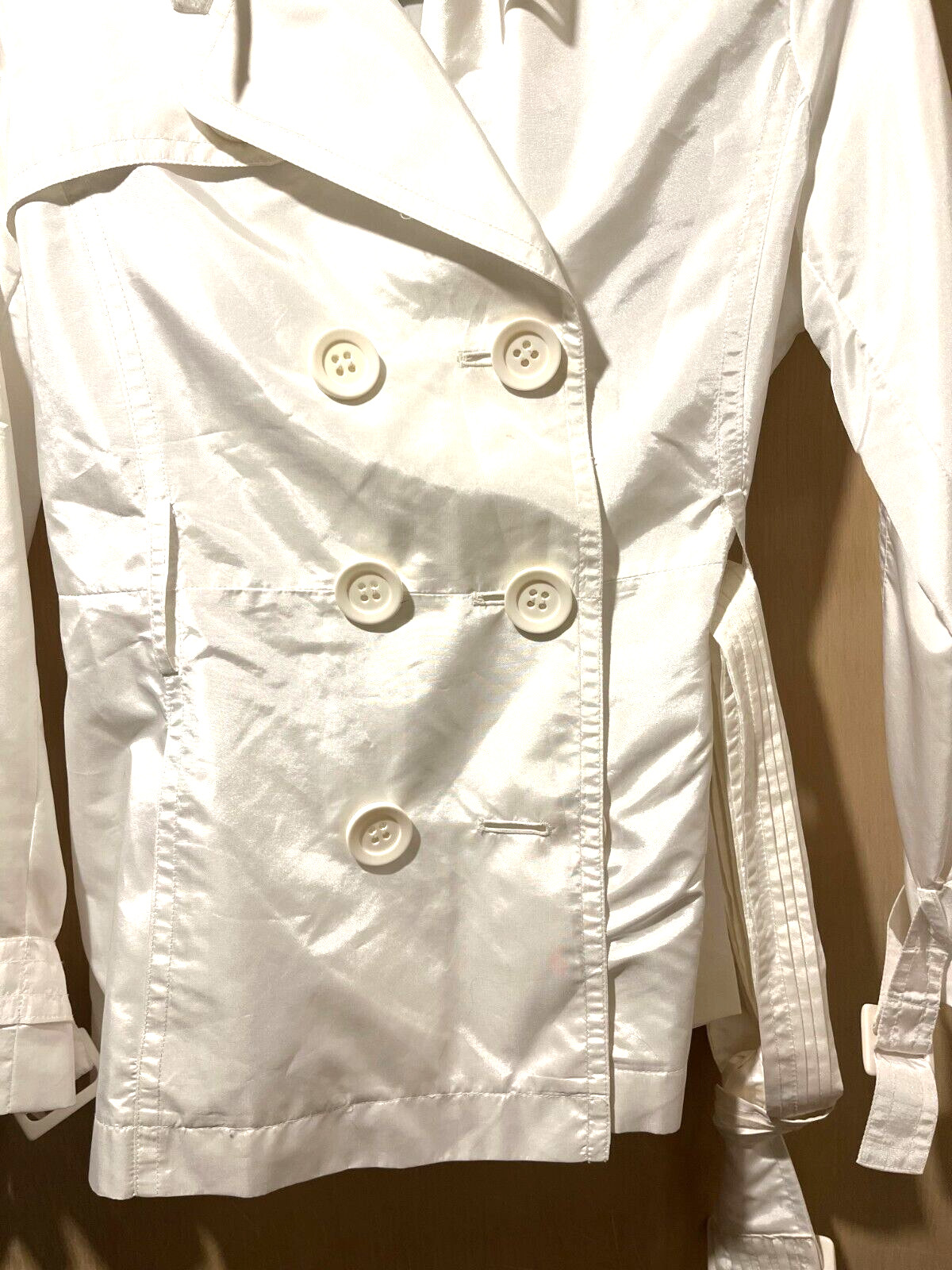 Zara Basic Womens 77302 White Polyester Short Dou… - image 4