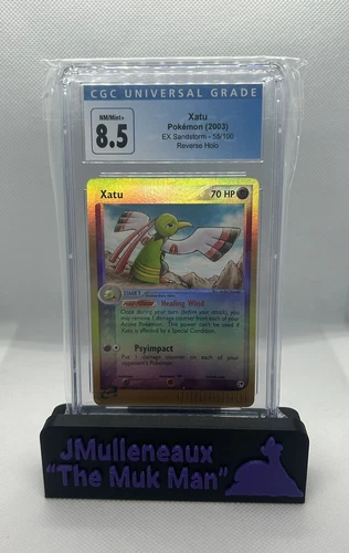 2003 Xatu Pokémon EX Sandstorm Reverse Holo CGC 8.5