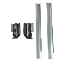 4 Pcs Outer Rocker Panels & Cab Corners Set for Ford F-150 2009 2010 2011-2014