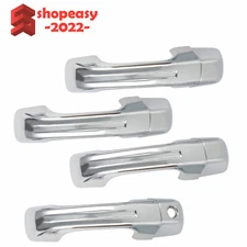 Chrome Door Handle Garnish Cover w/o Smart Key Fits for Ram 1500 2019-2023