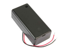  1 pc 9V Enclosed Battery Casing Housing Enclosure Holder with Wire Leads