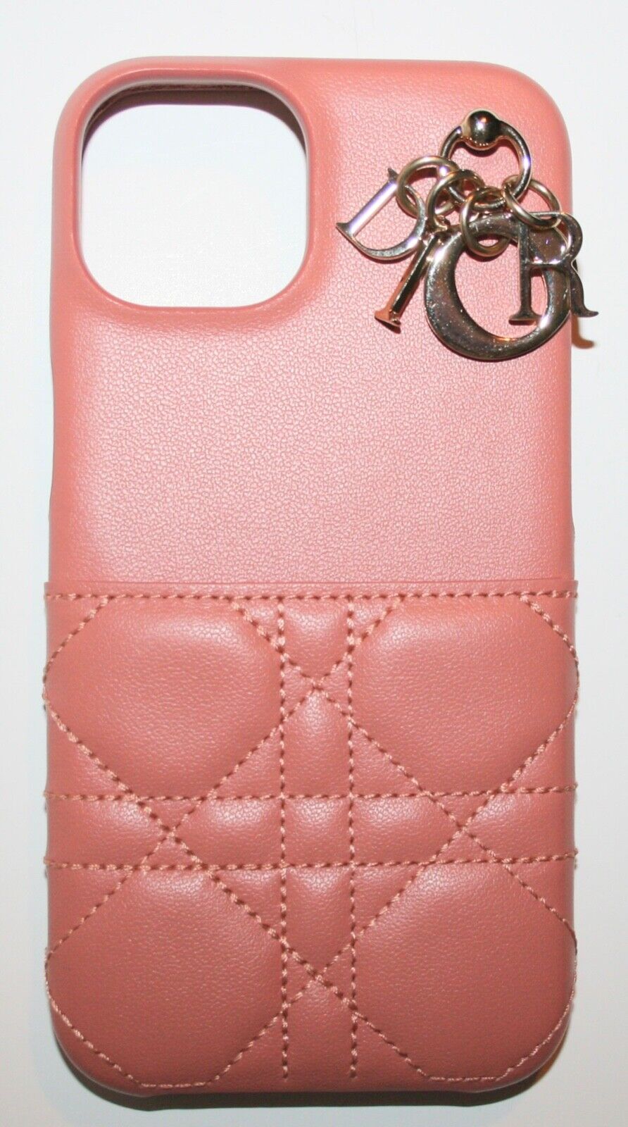 New Christian Dior Lady Dior Cannage Charm iPhone 14 Phone Case w/ Wallet  Slot