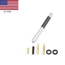 New 4.7 Inch Antenna Short Aluminum Silver Carbon Fiber For Mazda 3 5 6