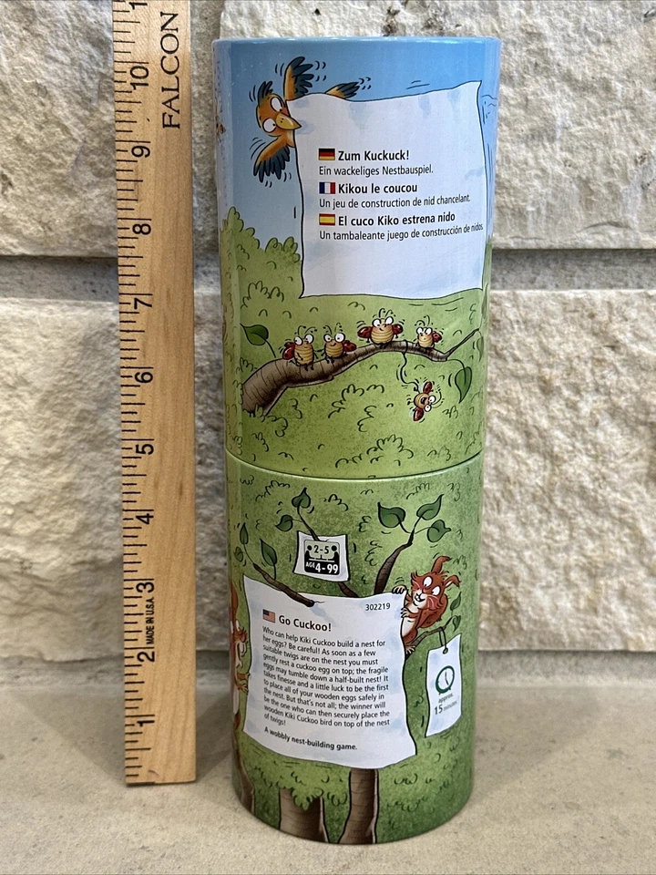 HABA Games Go Cuckoo! Familia Niños Pájaros Animales Huevos Palitos Destreza Suerte Foto 3 de 4