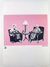 Banksy Original Vintage Art Print Lithograph Signed Limited COA