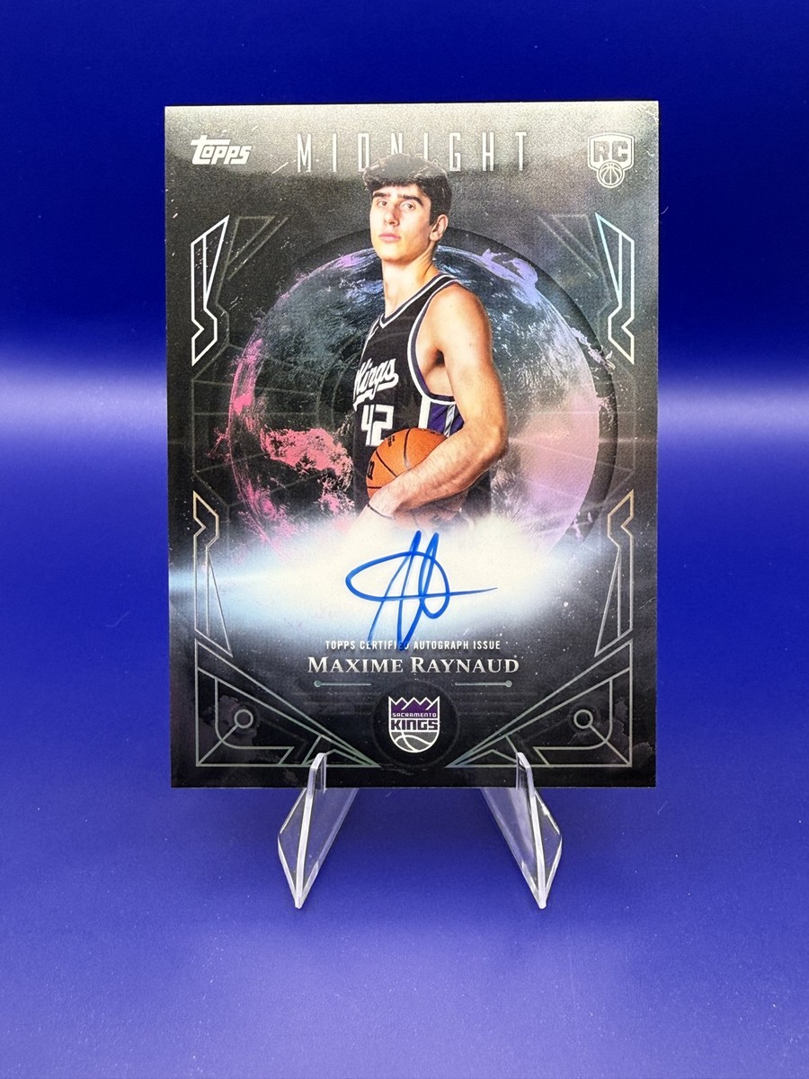 Maxime Raynaud 2025-26 Topps Midnight - Midnight Sun Signatures 