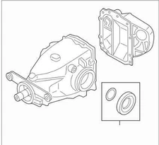 REAR DIFFERENTIAL CARRIER ASSEMBLY OEM 12-16 BMW 328I 1YR WRNTY