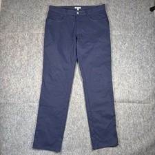 Peter Millar EB66 Pants Men's 34 x 32 Blue Chino Work Casual Golf Straight