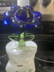 8in Flower  Bong and Water Pipes Tobacco Smoking Beaker Bongs Hookah W/14mm bowl