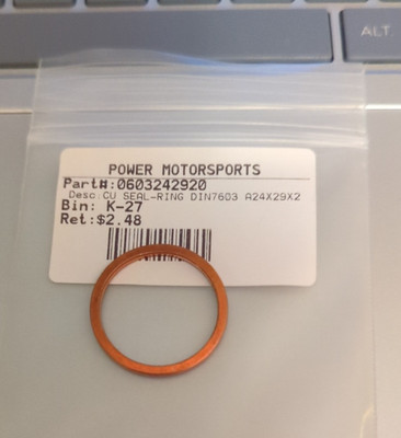 KTM Husqvarna GasGas CU Seal Ring DIN7603-A24X29X2  OEM 0603242920