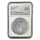2026 American Silver Eagle Coin - MS70 Early Release - 250th Anniversary